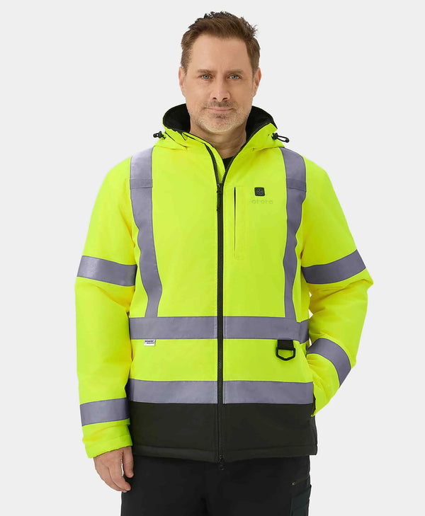 ororo (Open-box) Flagstaff Men's Heated High-Visibility Jacket(Battery Set N