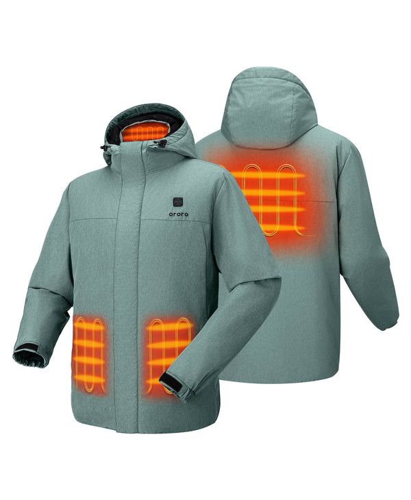 Ororo (Open-box) Men's Thermolite Heated Padded Jacket(Battery Set Not Inclu