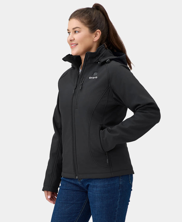 Ororo (Open-box) Paragon Women's Heated Jacket - Black(Battery Set Not Inclu