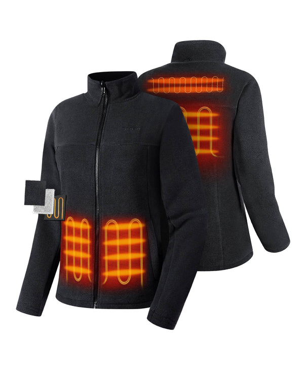 Ororo (Open-box) River Ridge Women's Heated Fleece Liner Jacket(Battery Set