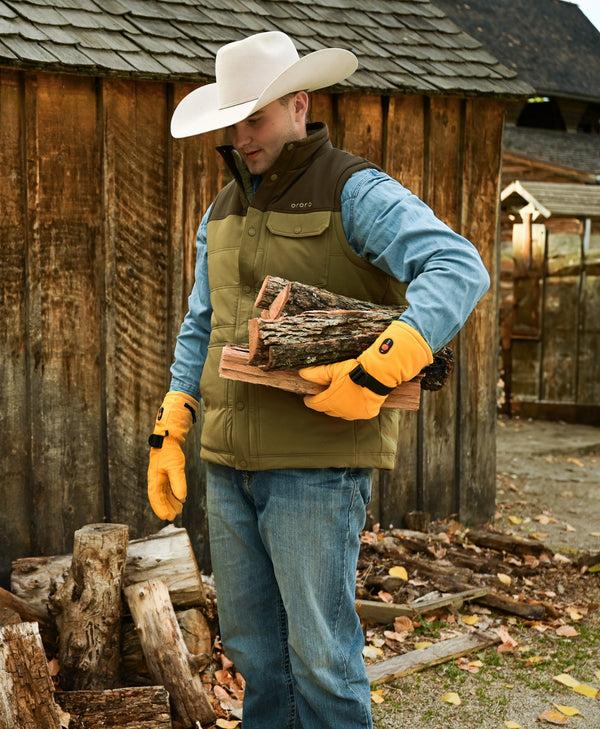 Ororo (Open-box) Sierra Men's Heated Sherpa Lined Vest (Battery Set Not Incl