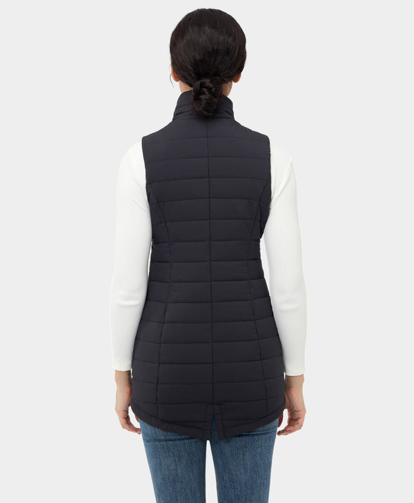 Ororo (Open-Box) Tribeca Women's Heated Long Puffer Vest (Battery Set Not In