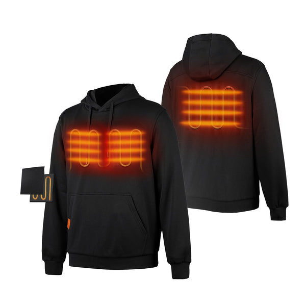 ororo (Open-box) Unisex Heated Pullover Hoodie with Heating on Chests(Batter