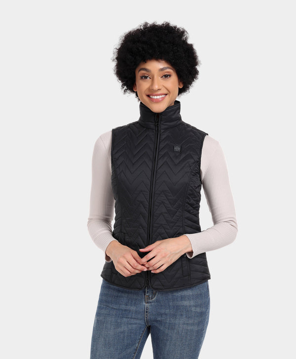 Ororo (Open-Box) Women's Heated Chevron Quilted Vest (Battery Set Not Includ