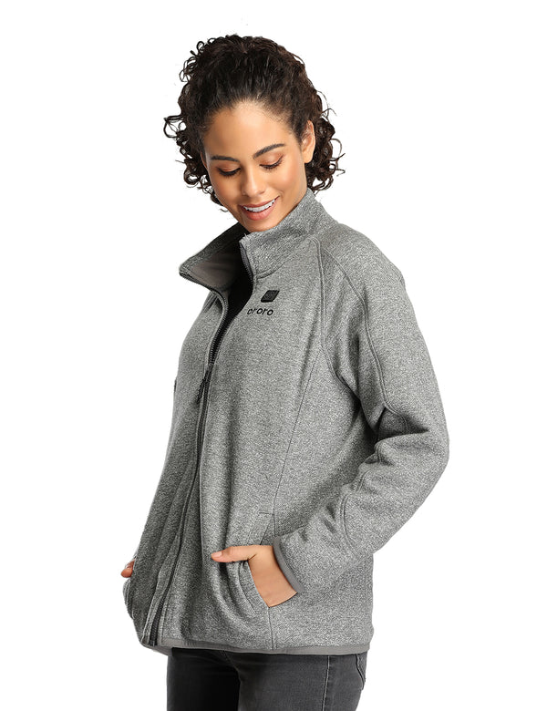 Ororo (Open-box) Women's Heated Fleece Jacket (Battery Set Not Included)