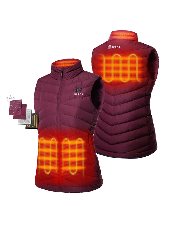 ororo (Open-box) Women's Heated Lightweight Down Vest (Battery Set Not Inclu