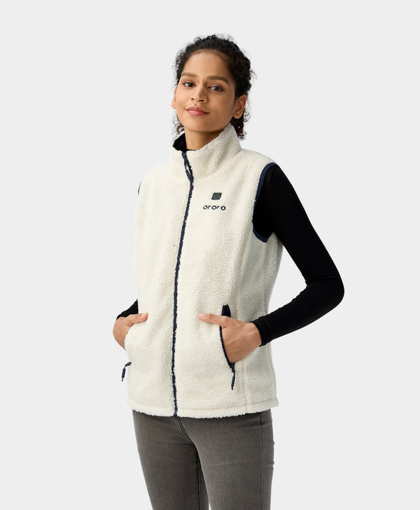 Ororo (Open-box) Women's Heated Recycled Fleece Vest (Battery Set Not Includ