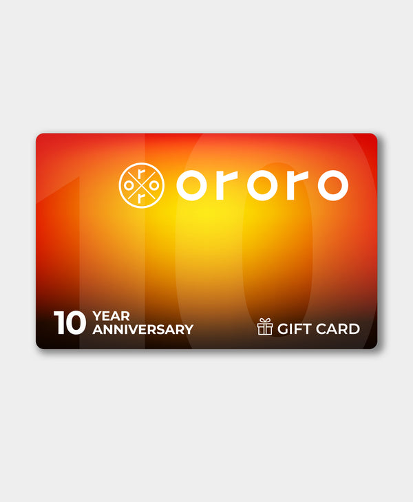 ororo ororo 10Y Anniversary Gift Card | Perfect Holiday Gift | ororo®