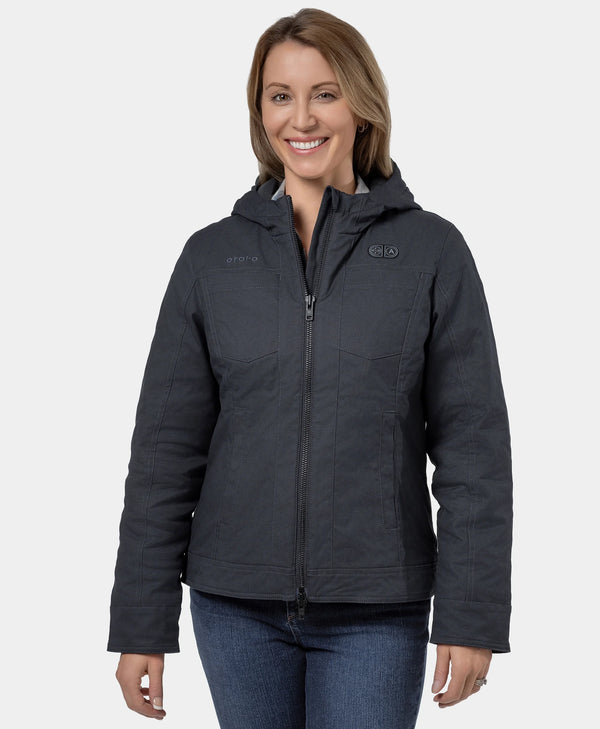 ororo Heated Canvas Jacket | Women’s Jacket | ororo®