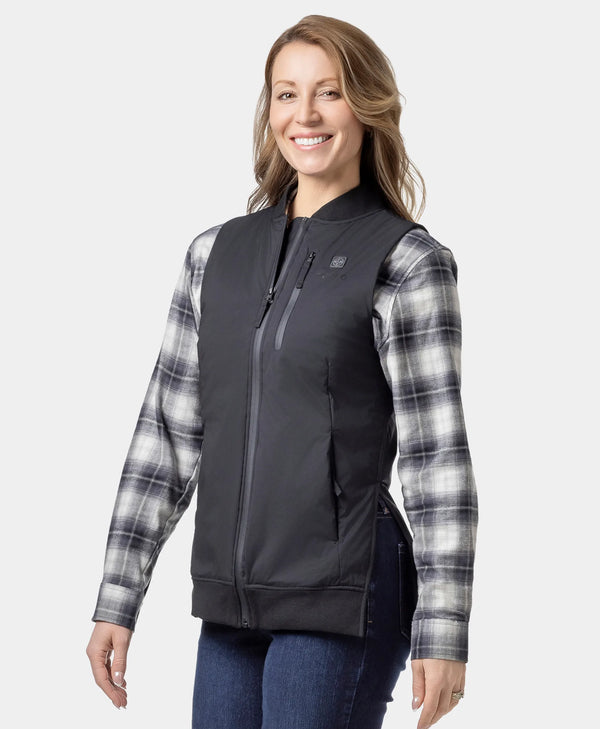 Ororo Heated Long Bomber Vest | Women's Vest | Ororo®