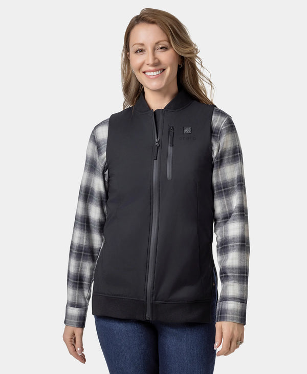 ororo Heated Long Bomber Vest | Women's Vest | ororo®