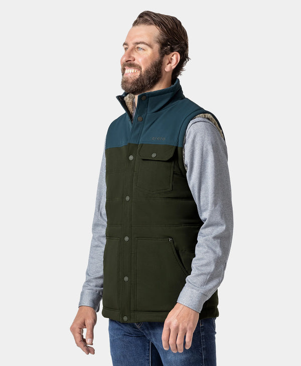 Ororo Heated Sherpa Lined Vest | Men's Vest | Ororo®