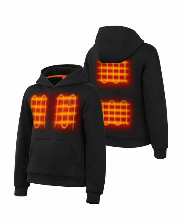 Ororo Kids' 4-Zone Heated Pullover Hoodie| Ororo