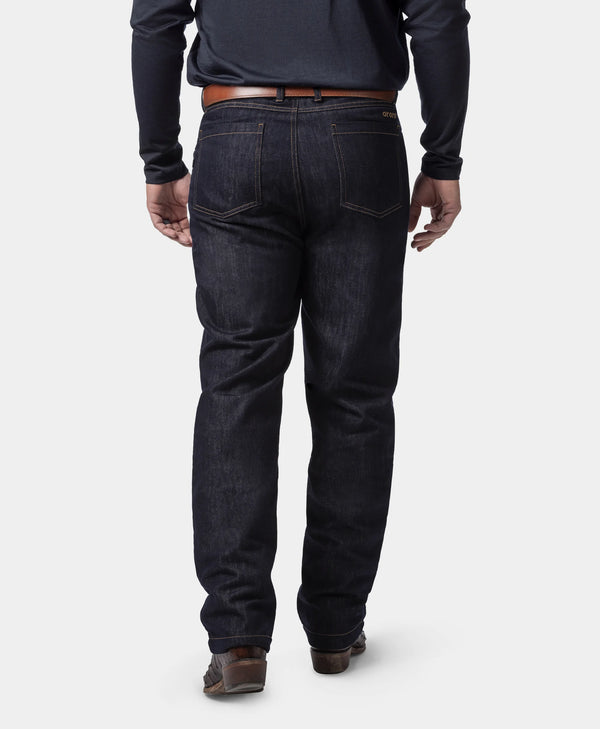 Ororo Men's 3-Zone Heated Denim Pants | Ororo