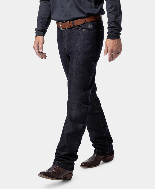 ororo Men's 3-Zone Heated Denim Pants | ororo