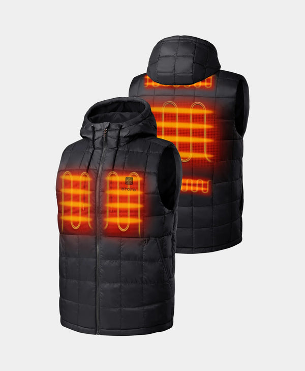 Ororo PuffLyte™ Men's 5-Zone Hooded Heated Vest