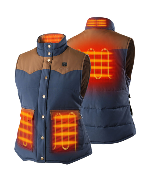 Ororo Western Heated Vest | Women's Vest | Ororo®