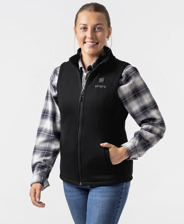 ororo Women's Heated Fleece Vest | ororo