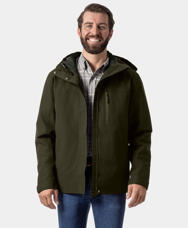 ororo River Ridge Men’s 3-in-1 Heated Jacket with Fleece Liner | ororo