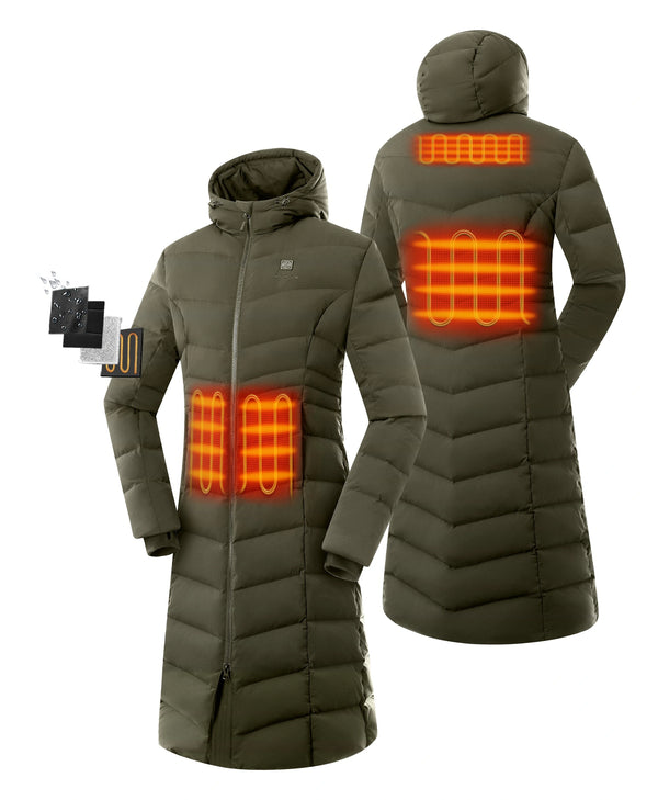 Ororo "SOHO" Women's Heated Down Parka Jacket | Battery-Electric Heating | Ororo®