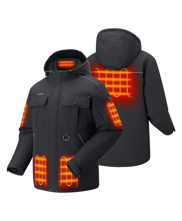 Ororo SureWarm® 6-Zone Dual-Control Dual-Source Heated Jacket | Ororo®