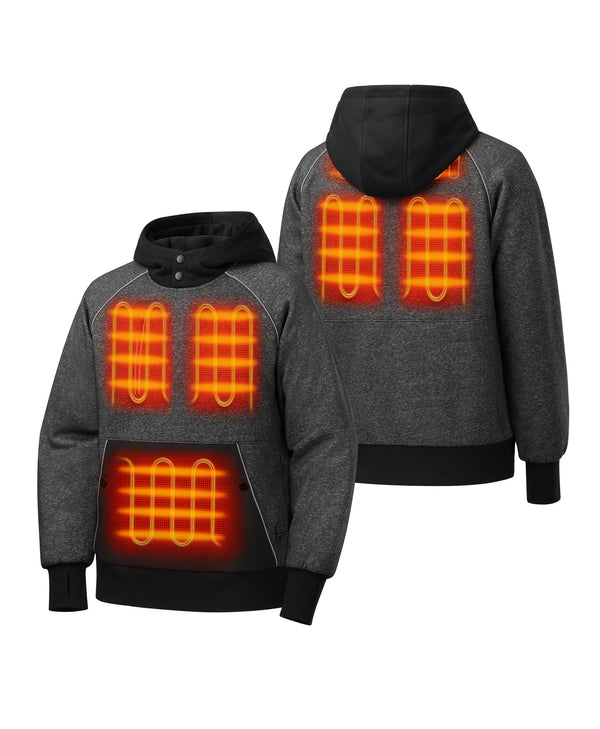 Ororo Unisex 6-Zone Dual-Control Heated Hoodie Pullover | Ororo