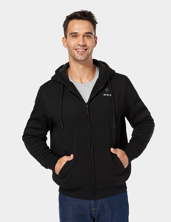 Ororo Unisex Heated Fleece Hoodie | 10 Hrs Of Warmth | Ororo®