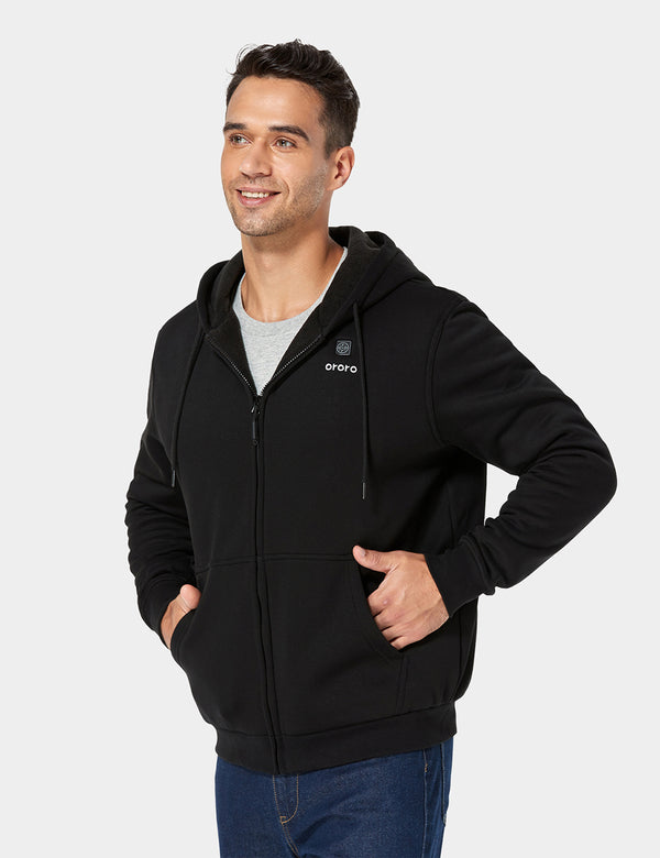 Ororo Unisex Heated Fleece Hoodie | 10 Hrs Of Warmth | Ororo®