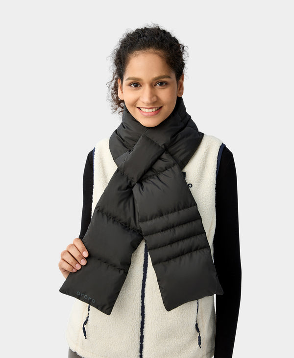 Ororo Unisex Heated Puffer Down Scarf | 14-Hour Heat | Ororo®