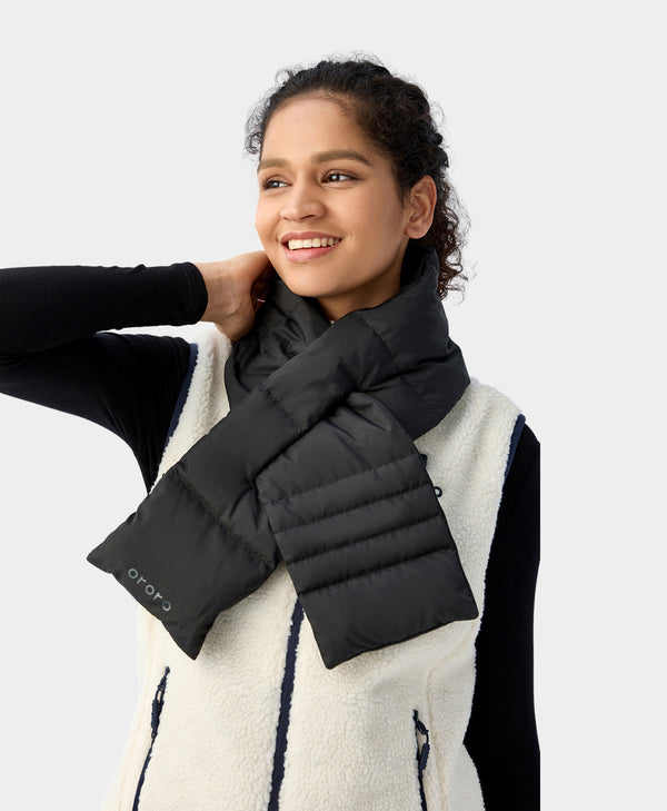Ororo Unisex Heated Puffer Down Scarf | Battery-Powered Warmth | Ororo®