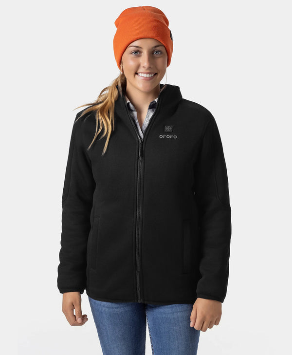 ororo Women Heated Fleece Jacket with Rechargeable Battery | ororo
