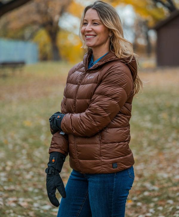 Ororo Women's 4-Zone Packable Heated Down Jacket | Ororo