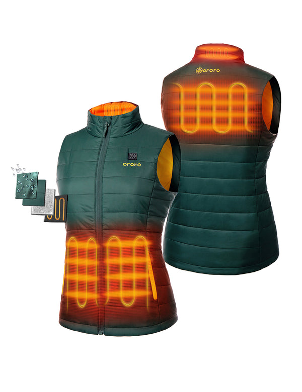 Ororo Women's Classic Heated Vest | New Colors | Lightweight & Comfy | Ororo®