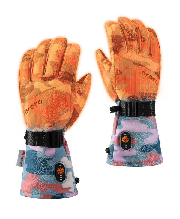 Ororo Women's Colorprint Heated Lightweight Gloves | Ororo®