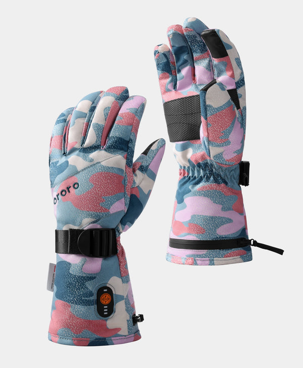 ororo Women's Colorprint Heated Lightweight Gloves | ororo®