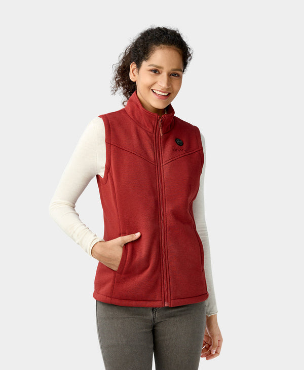 Ororo Women's Heated Fleece Vest - New Colors (3 Heating Zones) | Ororo®