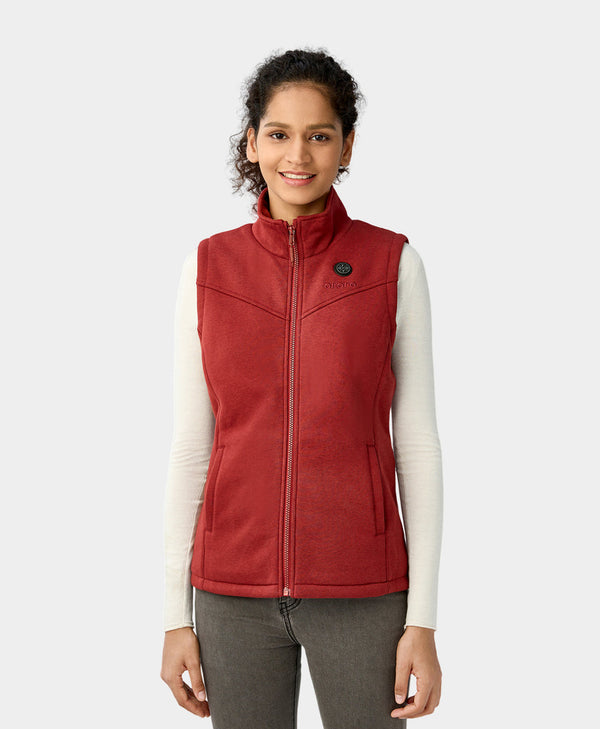 ororo Women's Heated Fleece Vest - New Colors (3 Heating Zones) | ororo®