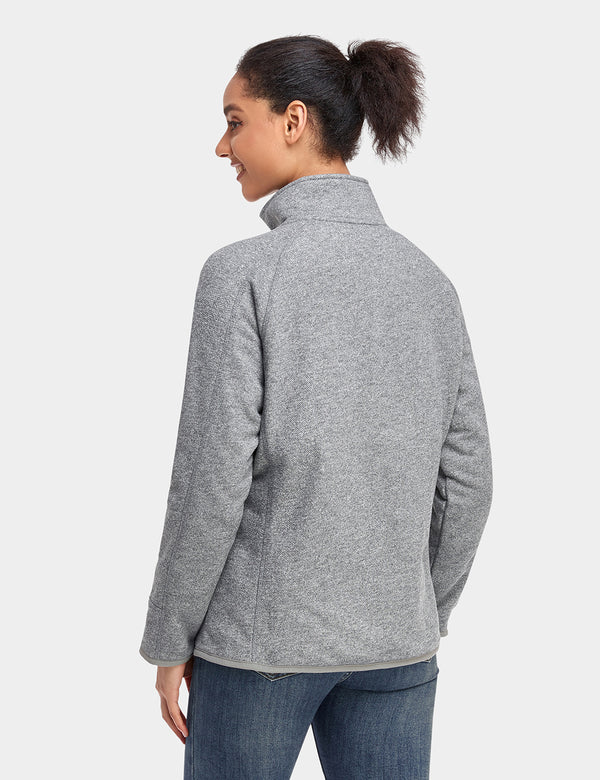 Ororo Women's Heated Full-Zip Fleece Jacket With Rechargeable Battery (3 Heating Zones) | Ororo