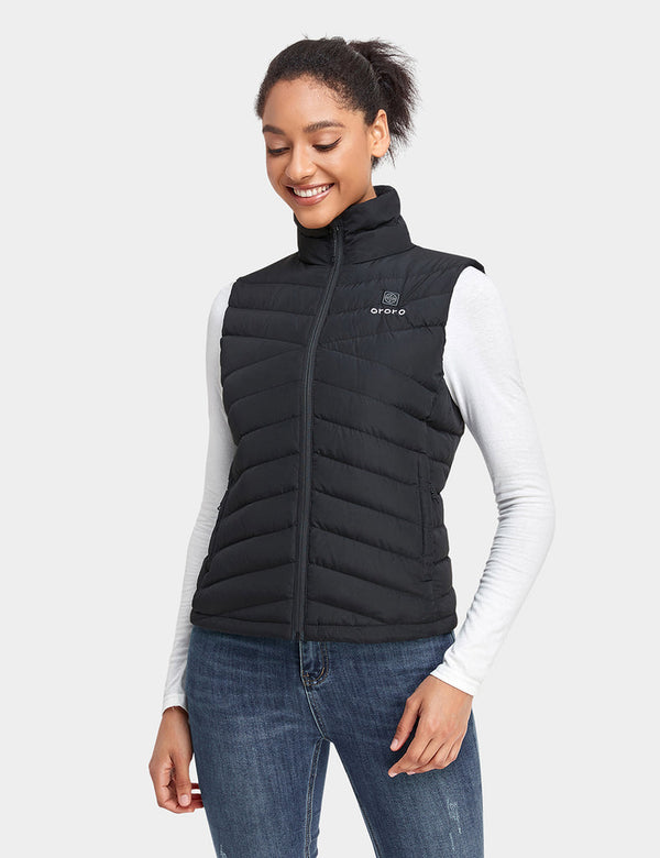 Ororo Women's Heated Lightweight Down Vest | Apparel Only | Ororo®