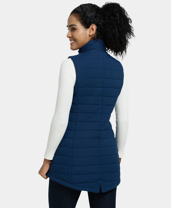 Ororo Women’s Heated Long Puffer Vest | Battery-Electric Heating | Ororo®