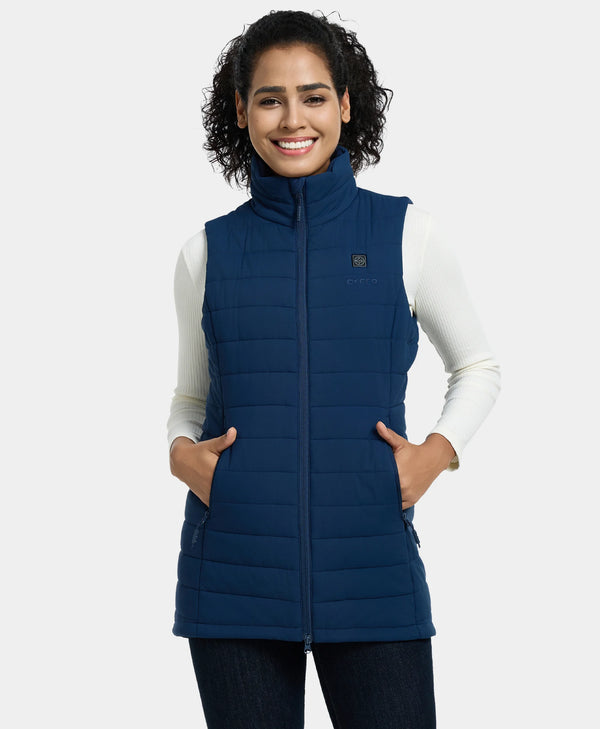 ororo Women’s Heated Long Puffer Vest | Battery-Electric Heating | ororo®
