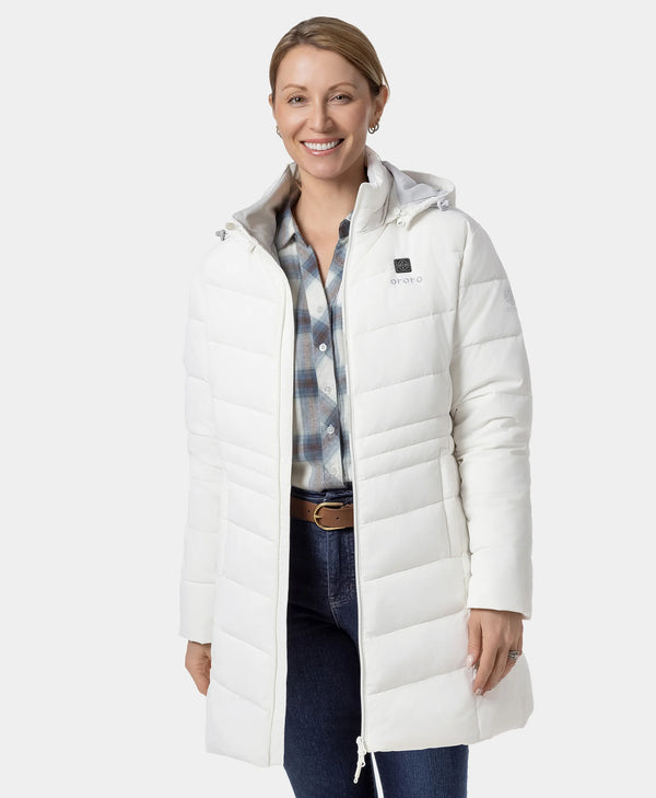 Ororo Women's Heated Puffer Parka | 3 Heating Zones | Ororo®