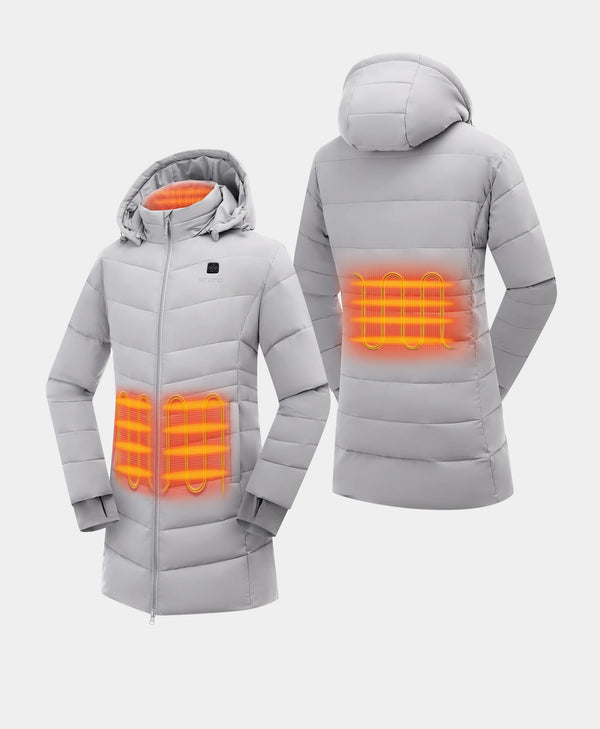 Ororo Women's Heated Puffer Parka | 4 Heating Zones | Ororo®