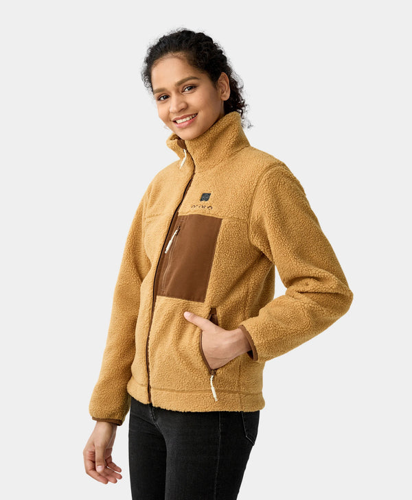 Ororo Women's Heated Recycled Fleece Jacket | Eco-Friendly Warmth | Ororo®