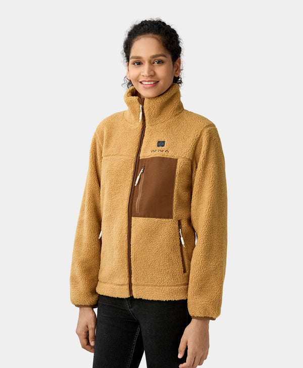 ororo Women's Heated Recycled Fleece Jacket | Eco-Friendly Warmth | ororo®
