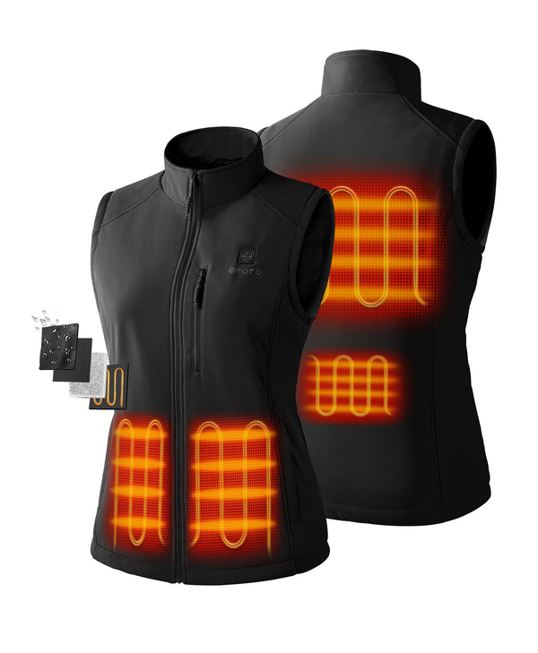 Ororo Women's Heated Softshell Vest | Lightweight & Stylish | Ororo®