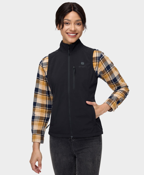 Ororo Women's Heated Softshell Vest | Lightweight & Stylish | Ororo®