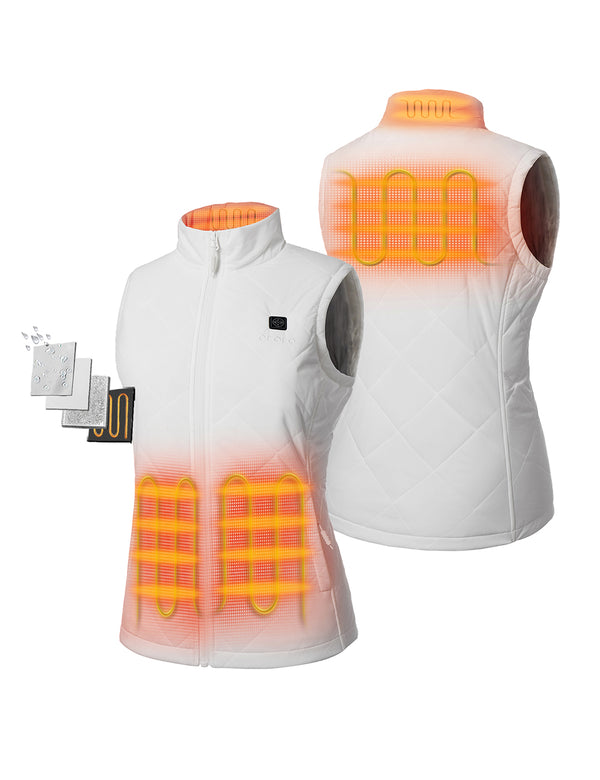 Ororo Women's Lightweight Quilted Heated Vest | 4 Heating Zones | Ororo®