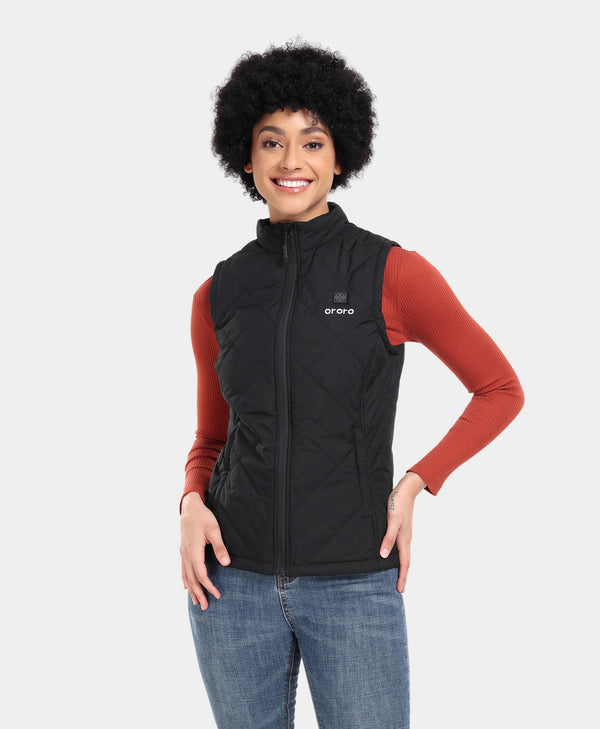 Ororo Women's Quilted Heated Vest With Upgraded Battery | Ororo