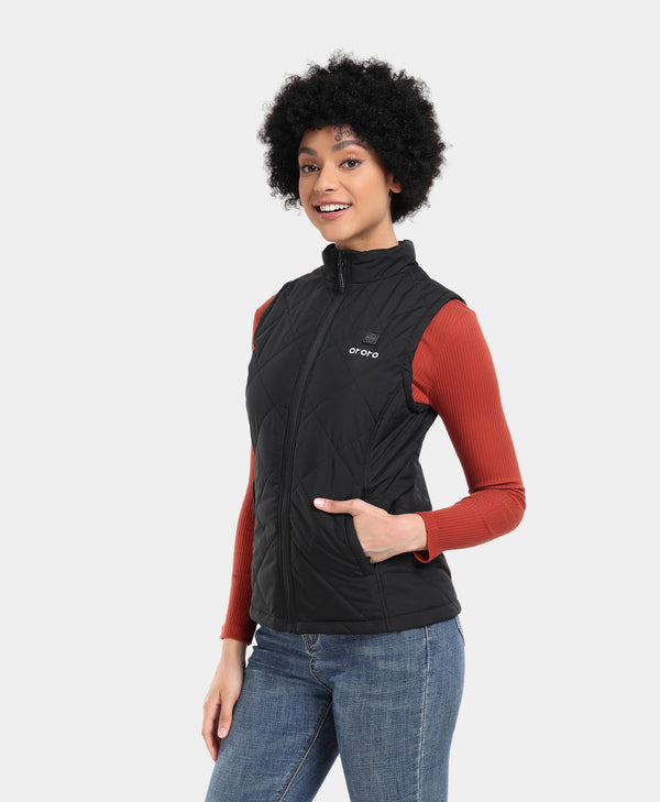 Ororo Women's Quilted Heated Vest With Upgraded Battery | Ororo